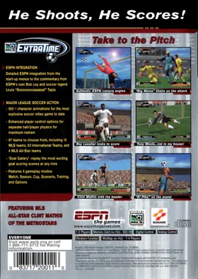 ESPN MLS ExtraTime box cover back